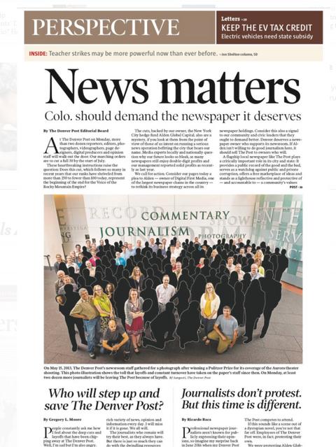 Denver Post employees bash 'vulture capitalist' owner in print, online