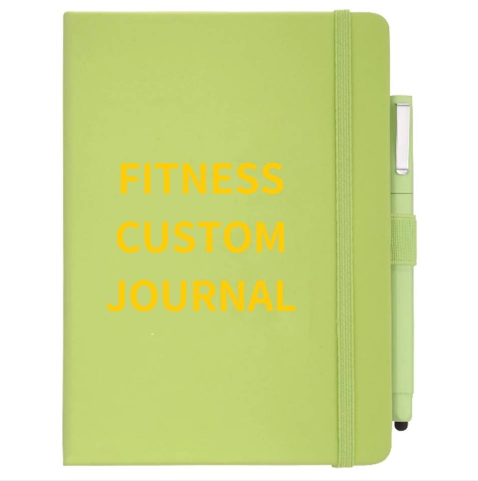 How to custom your own workout journal with your company logo on front?