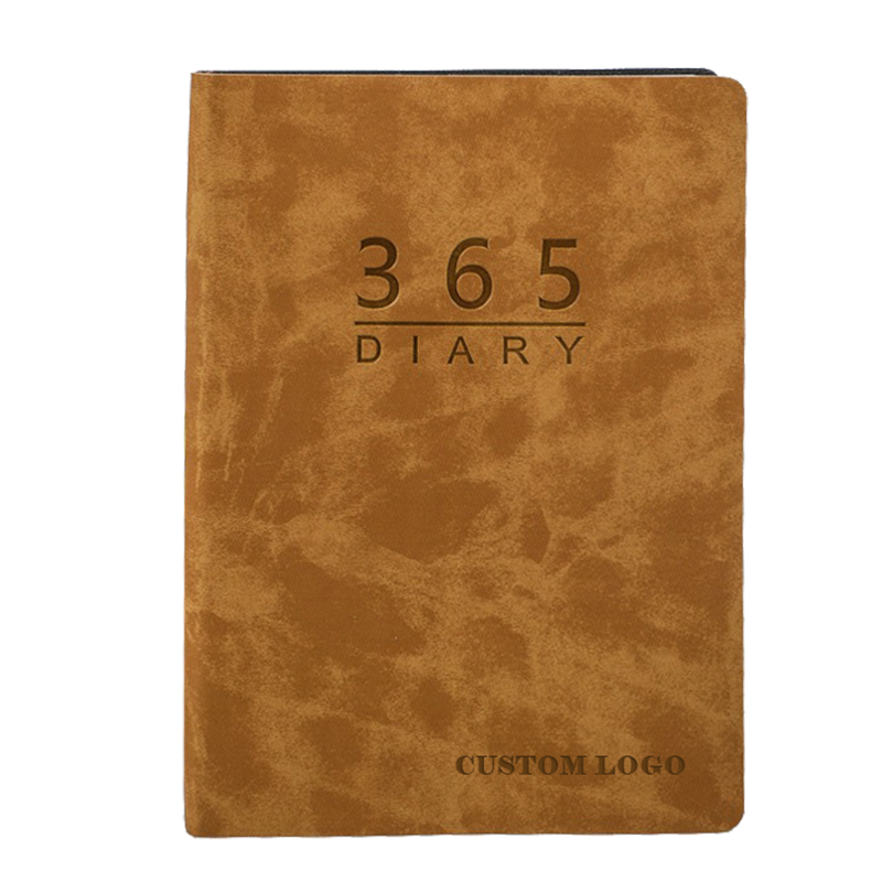 How to custom 100GSM high-quality thick paper leather notebook with logo?---Yuhe Print