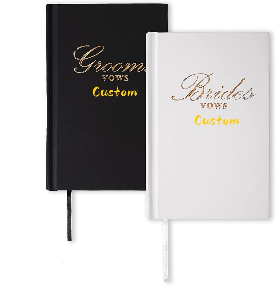 Where to custom size of his and hers vow books for wedding?---Yuhe Print