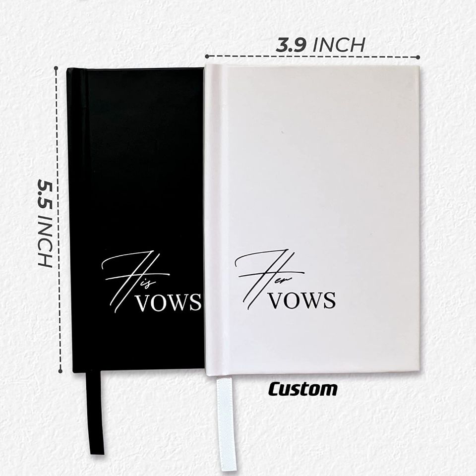 Where to custom his her vow books with 20 sheets/40 lined pages?---Yuhe Print