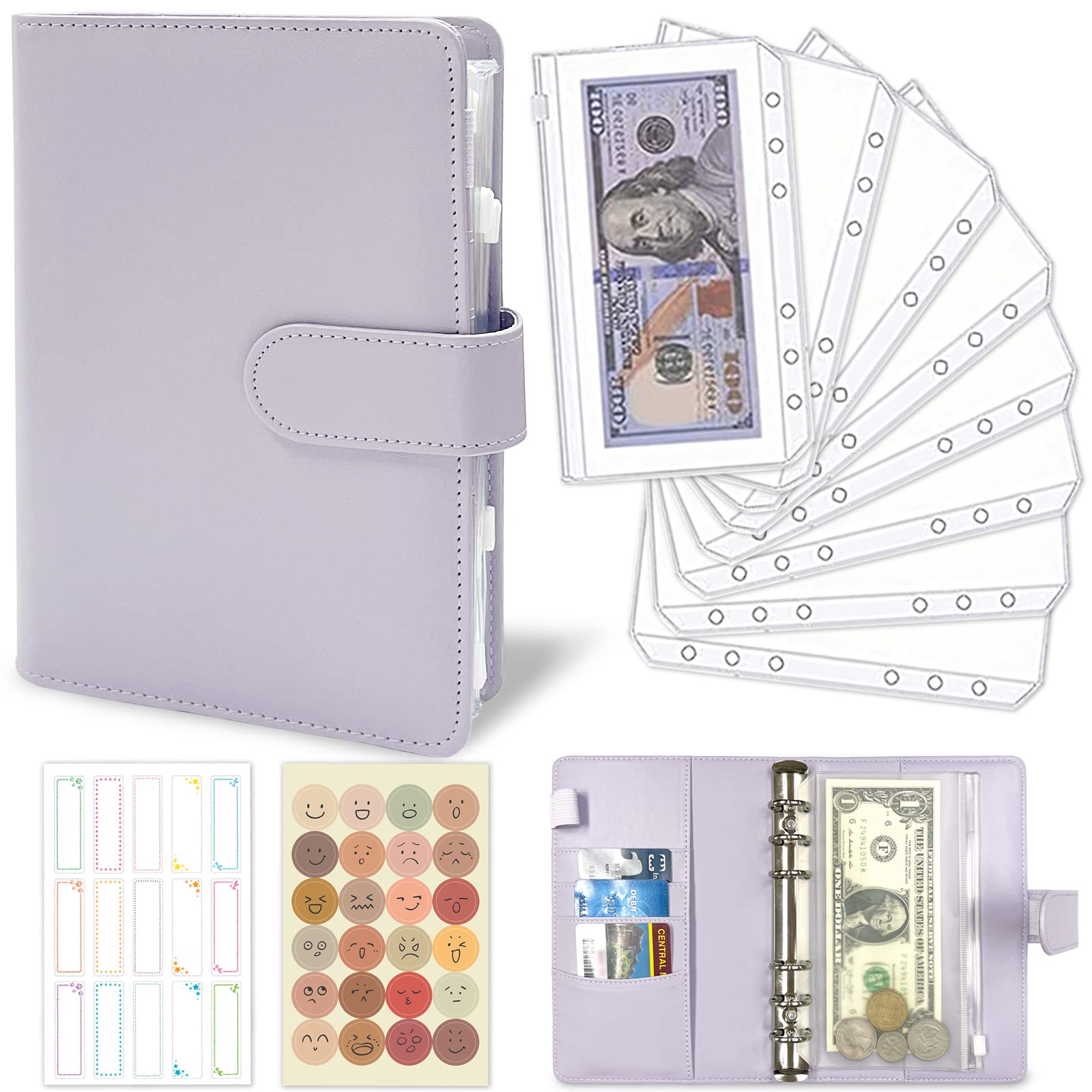 Where to custom color and logo for Cash Envelopes Money Binder Organizer?