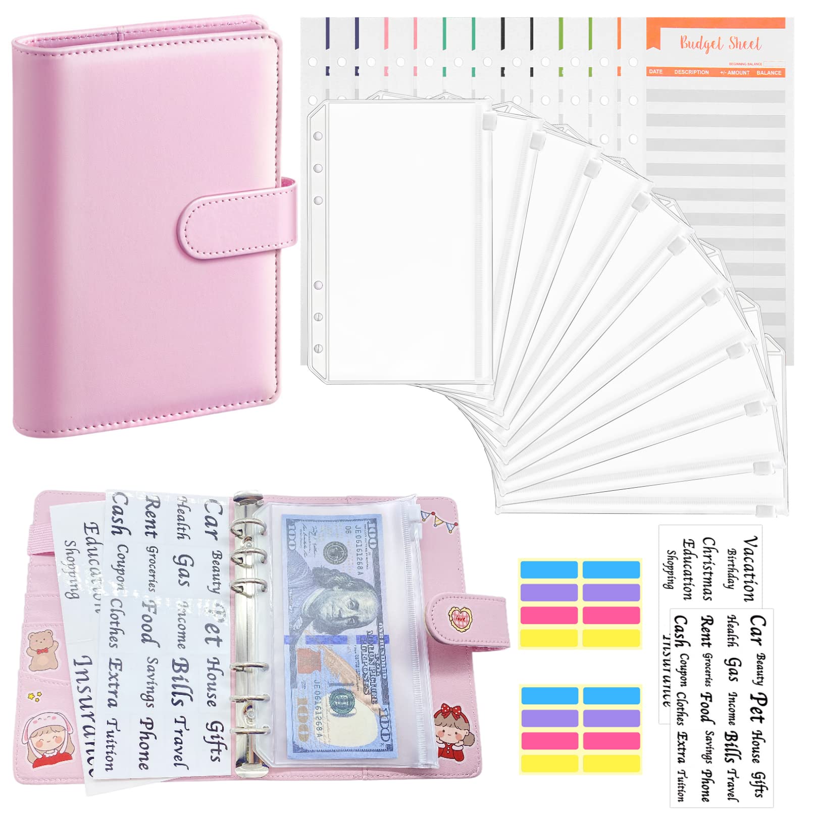 Where to custom your own cash stuffing binder with envelopes?