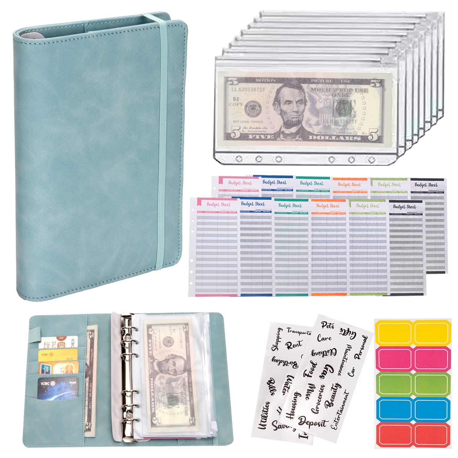 Where to purchase in stock Budget Organizer Binder with Zipper Envelopes?---Yuhe Print