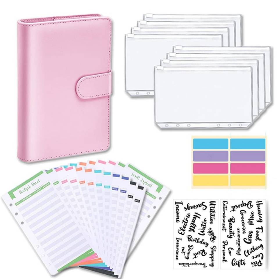 Where to custom PU leather with 6 ring stainless steel notebook binder cover?---Yuhe Print