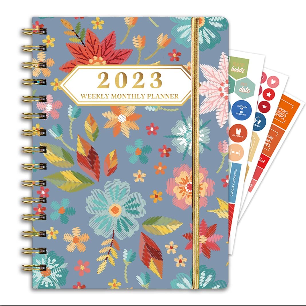 How to custom stickers of Weekly Monthly Planner 2023 2024?
