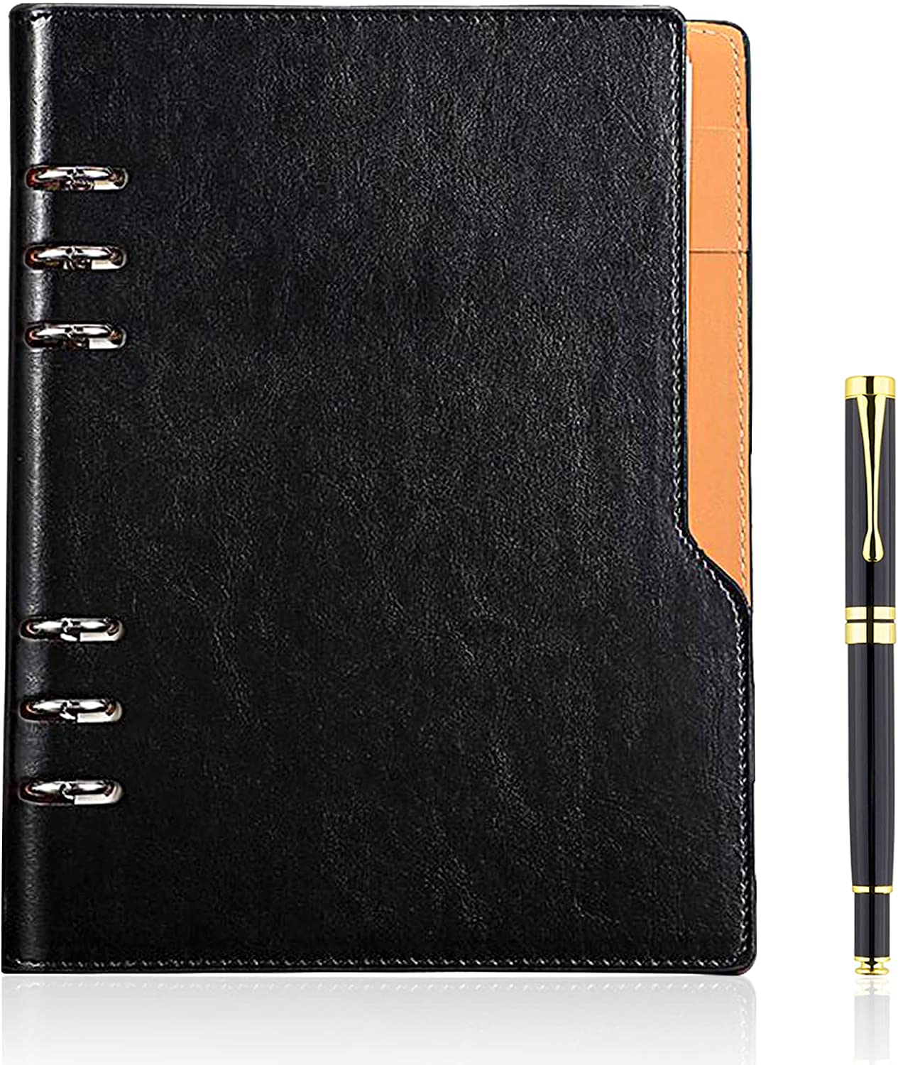 Where to Custom 6 Ring A5 Refillable Leather Notebook for writing?