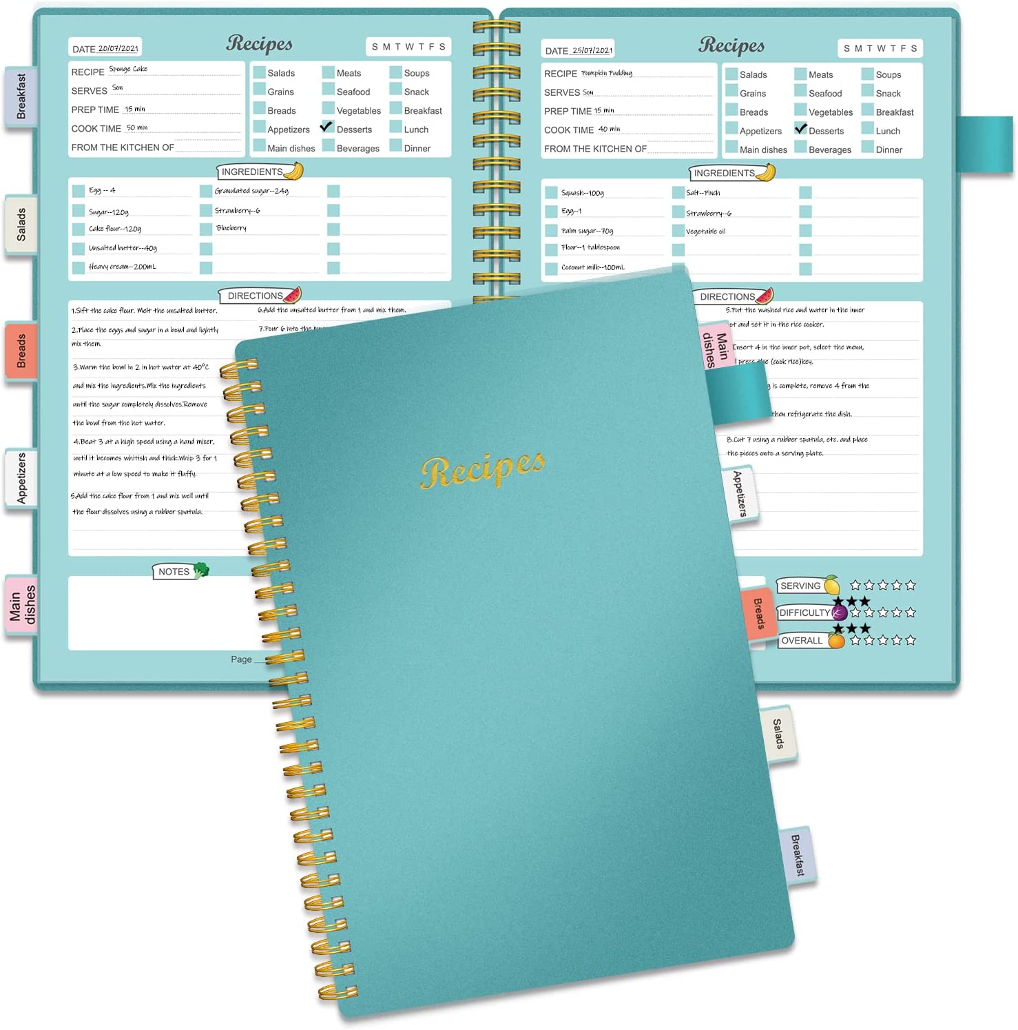 Where to custom Recipe Notebook with Tabs for Family Cooking Lover? Yuhe Print