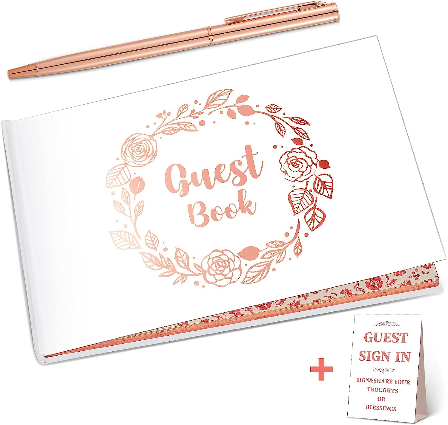 Where to custom Wedding Guest Book with Pen and Table Cards with your own design? Yuhe Print