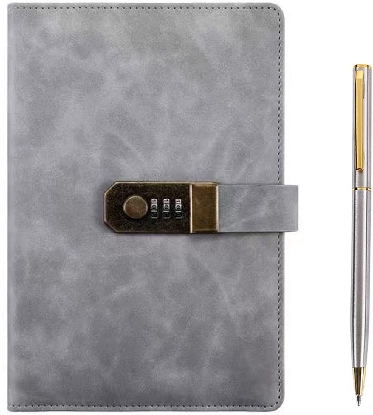 Where to Custom Gold Embossing of Refillable Leather Locking Diary? Yuhe Print