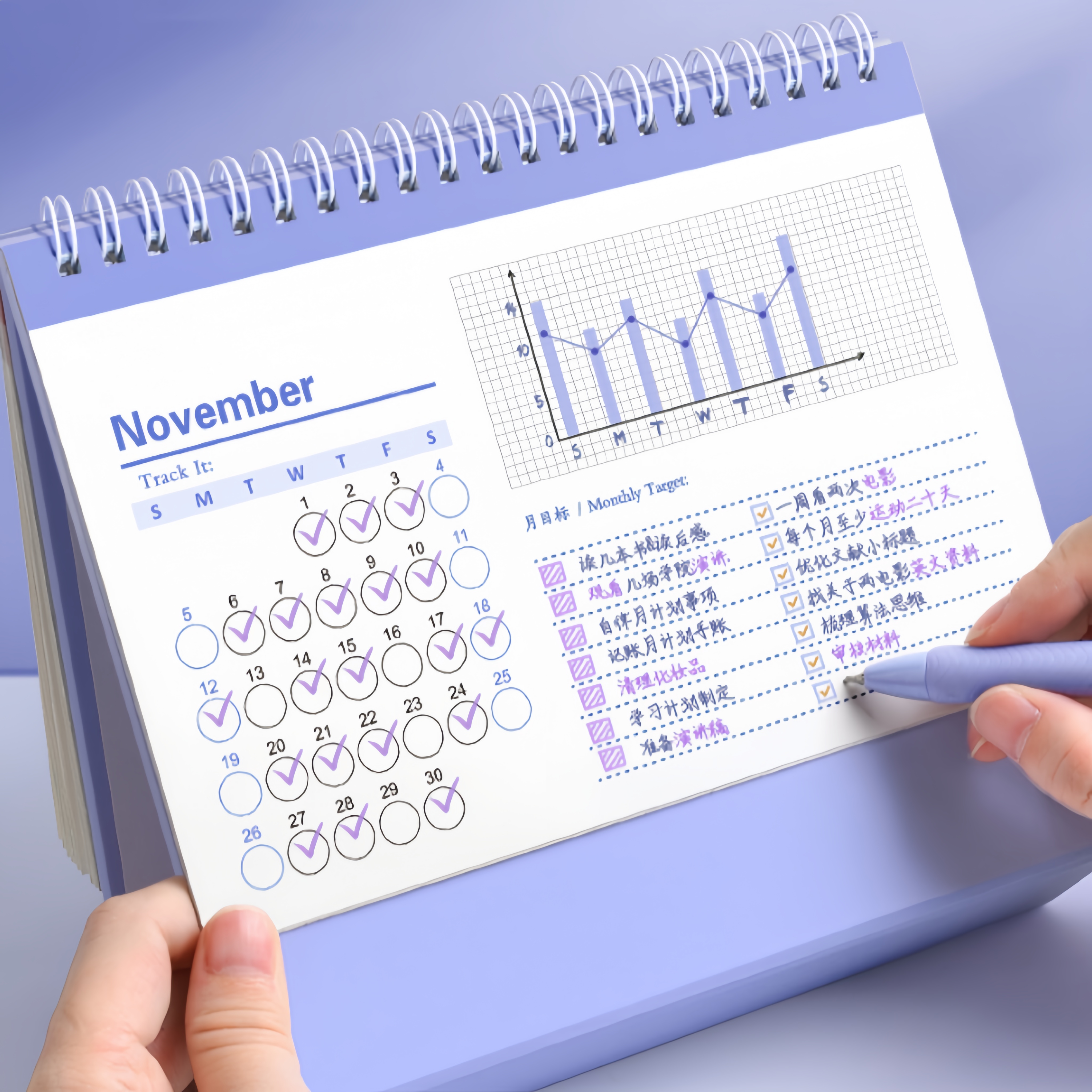 Where to Customize Mini Desktop Calendar with Your Own Design? YUHE PRINT