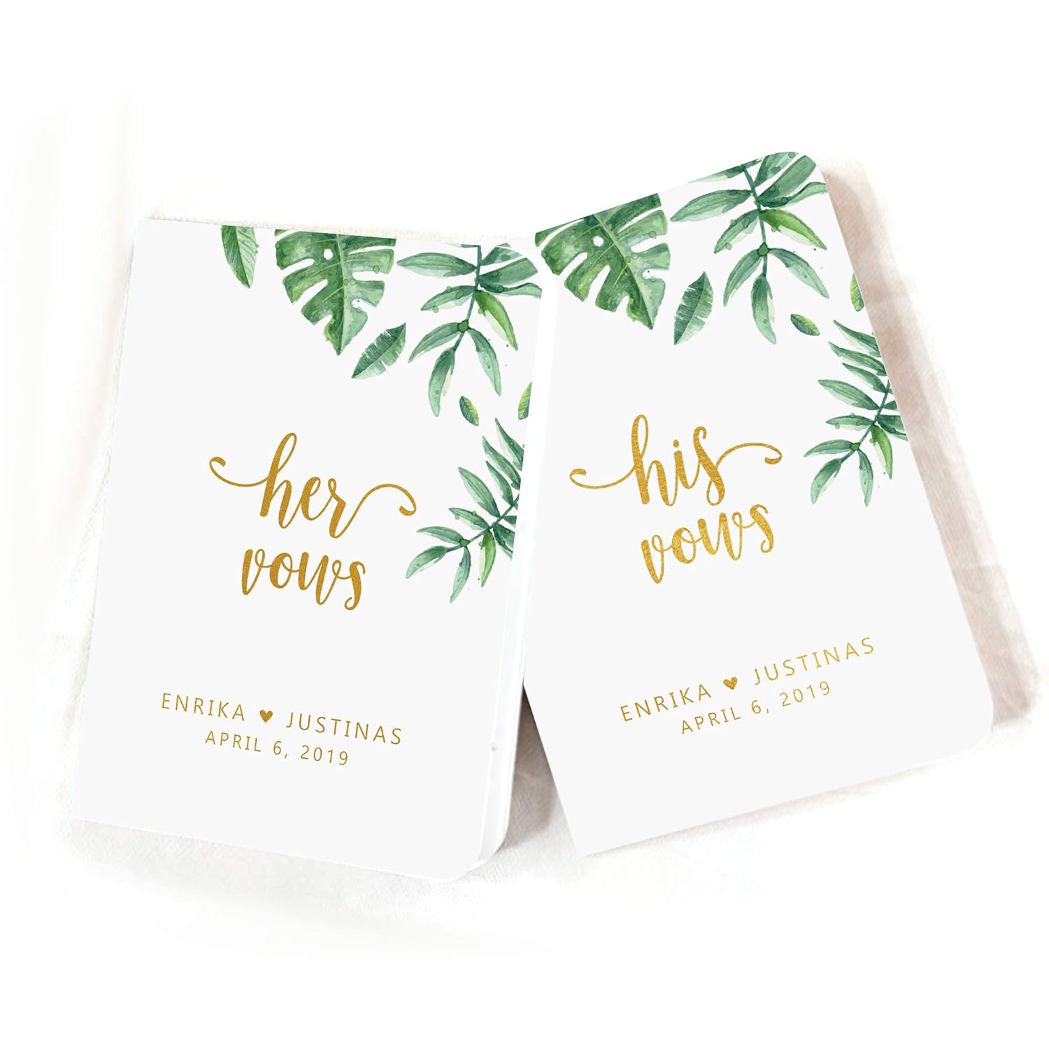Where to custom Wedding Vow Books His and Hers with your own design?