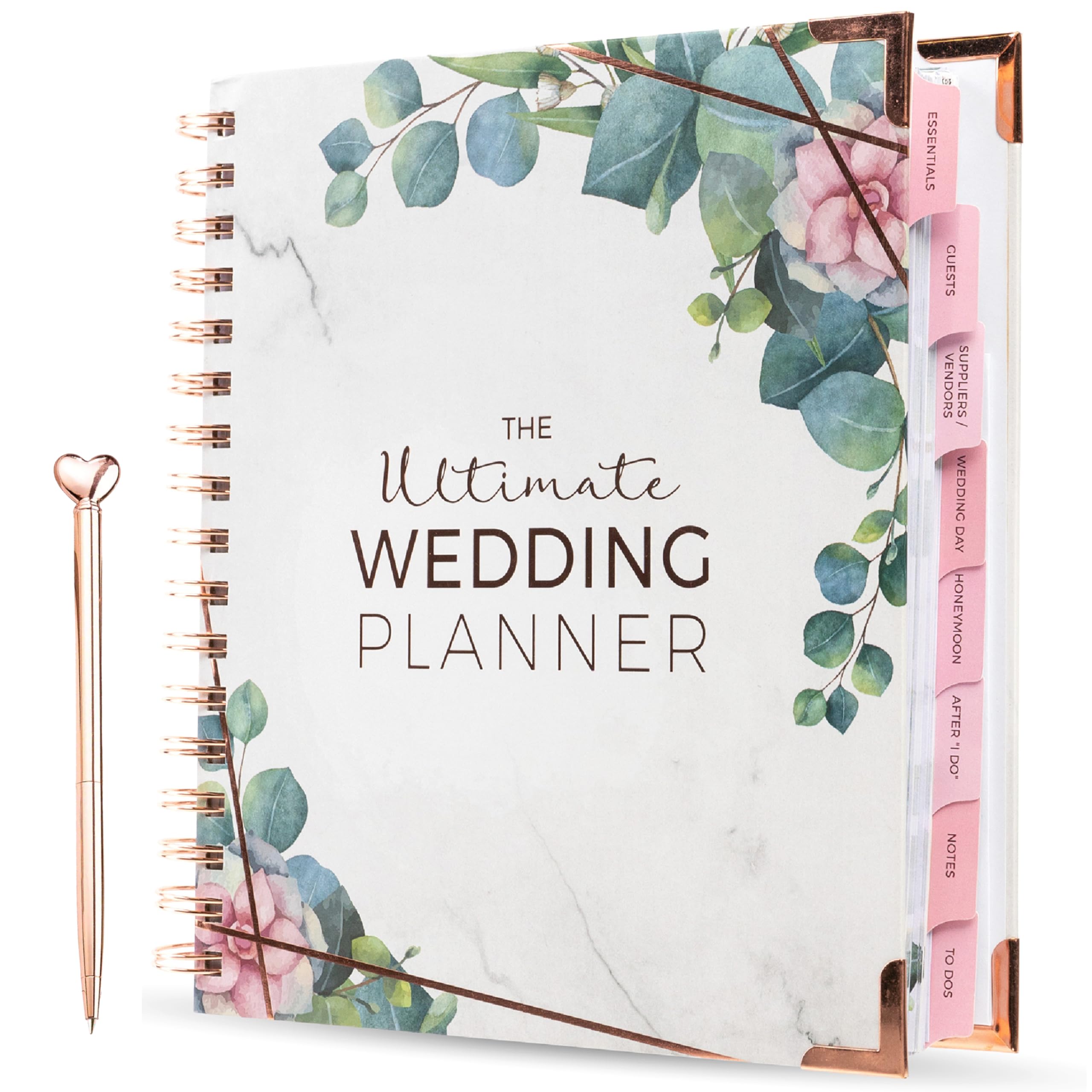 Fully Custom Spiral Bound Wedding Organizer Notebook for the Bride