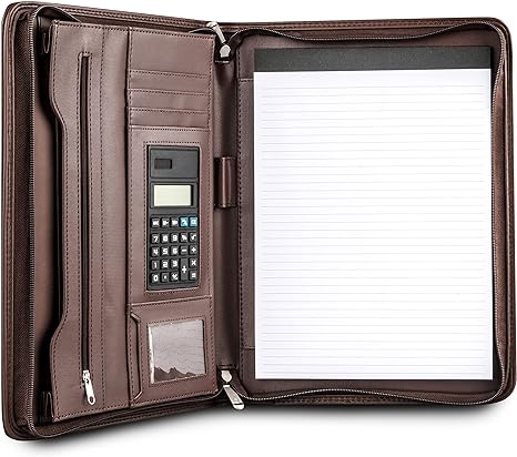 Custom Different Designs/Colors Premium Business Portfolio with Zipper