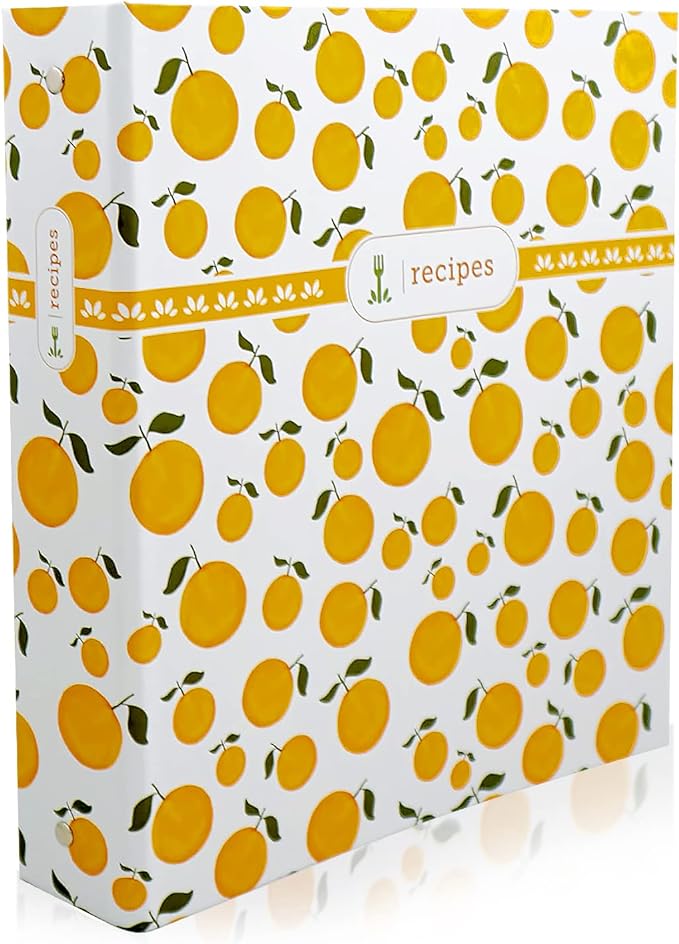 Custom 3-Ring Binder to Hold All Your Recipes and Recipe Cards Cookbook Recipe Binder