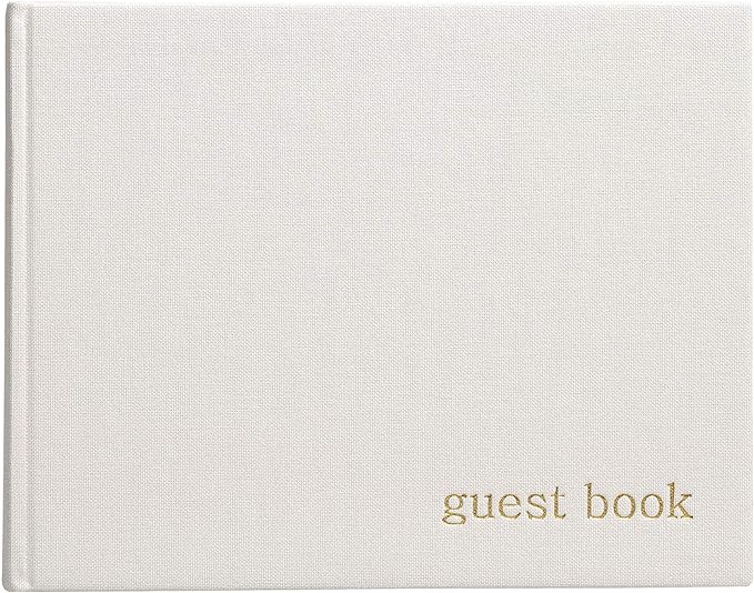 YUHE Custom Linen Hard Cover Baby Shower Guest Book