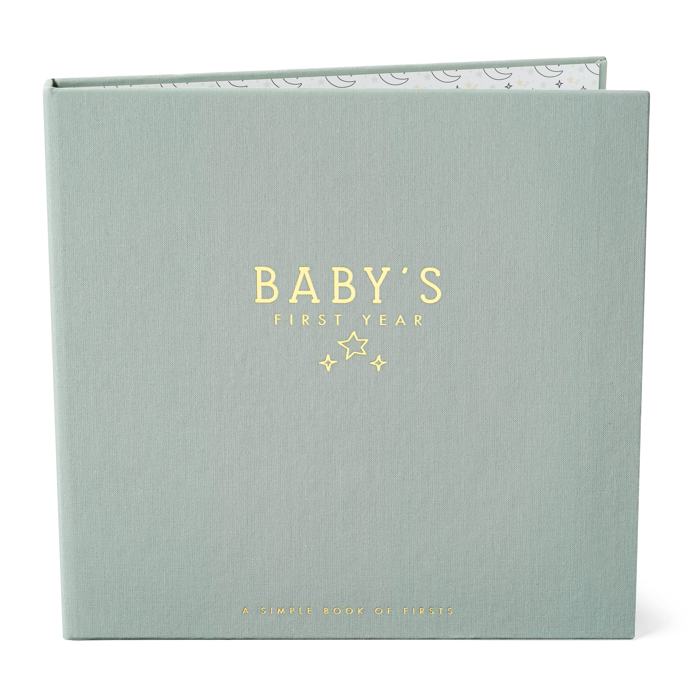 Custom Layout of Each Page Linen Baby Book Journal