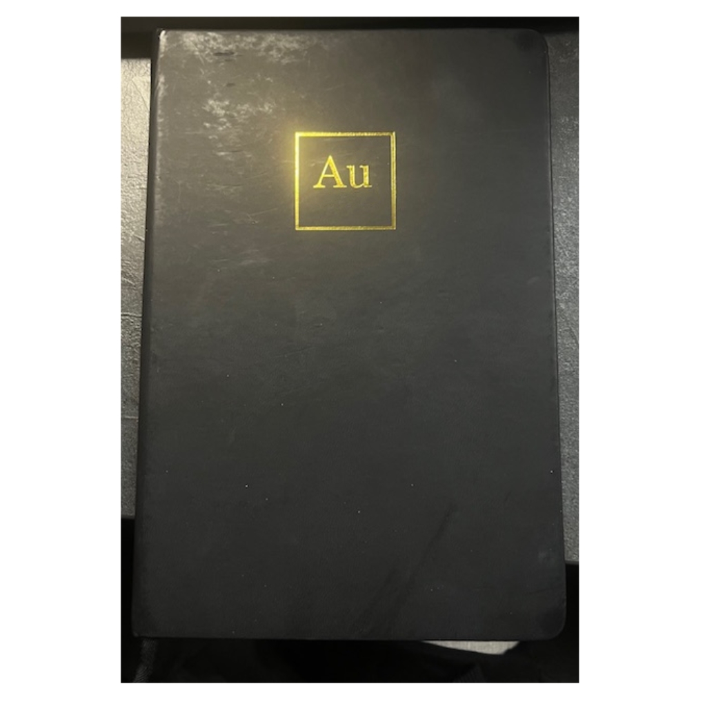 Elegant and Practical Gift Choice Custom Gold Writing on Cover Leather A5 Lined Notebooks