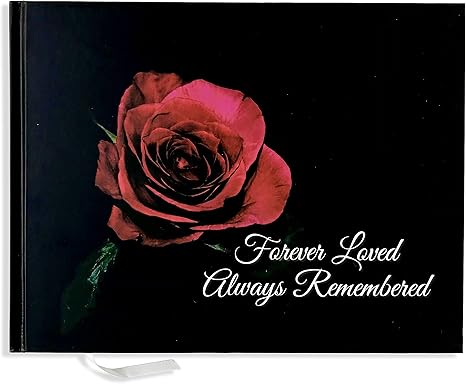 Create Your Own Shapes and Designs Custom Funeral Guest Book Paper Hardback Memorial Guest Book