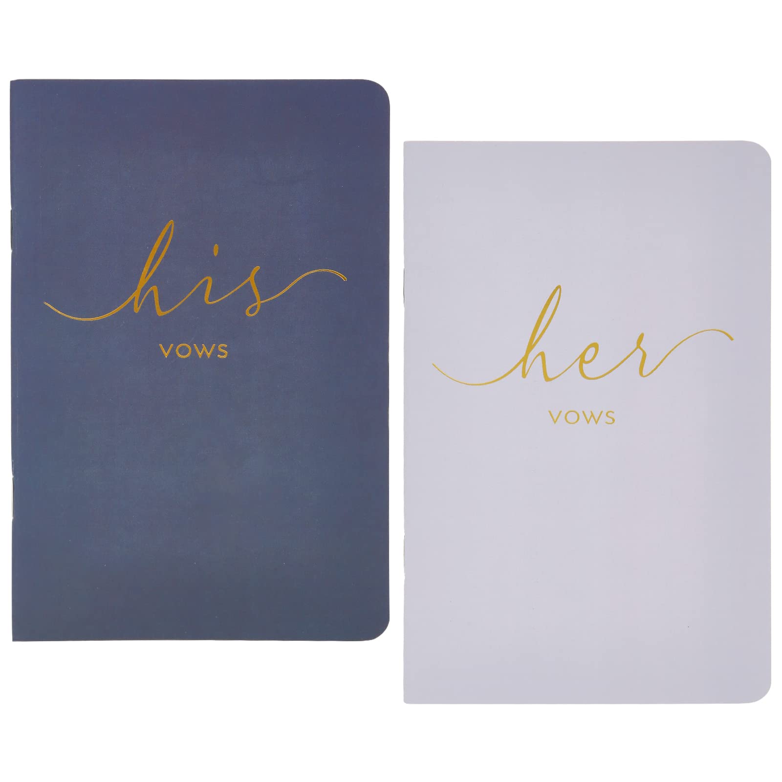 Make Your Own Design Vow Books Set of 2 Elegant His and Hers Vow Books 32 Pages