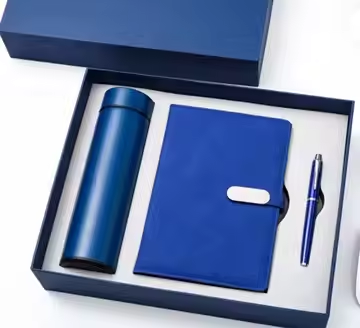 Corporate Gifts for Executives CUSTOM LOGO Pu Notebook Gift Set with Pen And Water Bottle