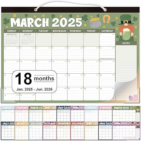 Large Desk Calendar with Corner Protectors Custom 365 Daily Calender