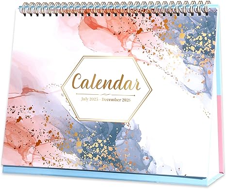 Provide Your Formal PDF Document Custom 18 Months Desk Calendar 2025-2026